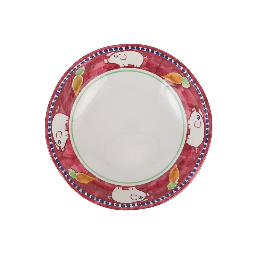 An image of Vietri Campagna Melamine Porco Pasta Bowl