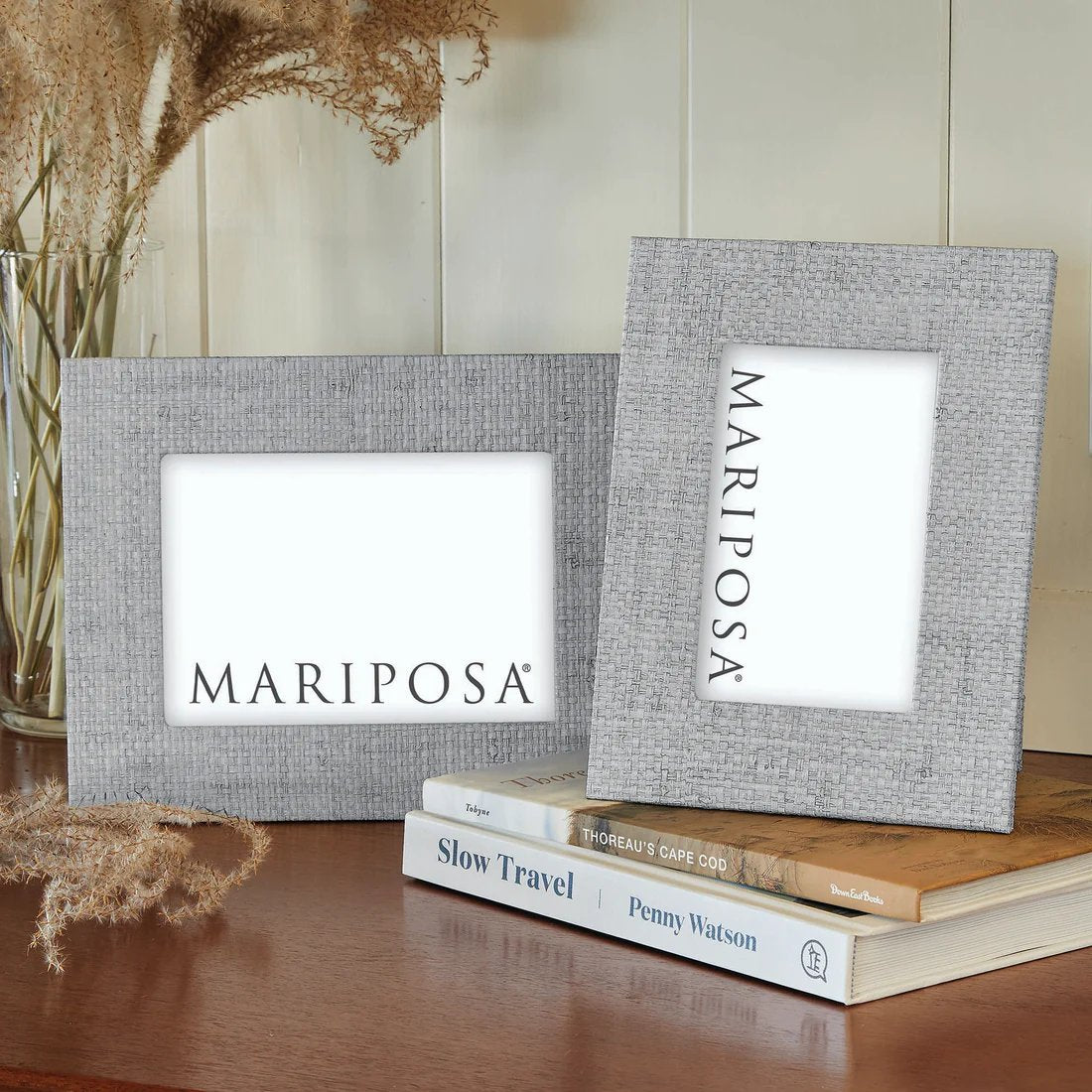 An image of Mariposa Faux Grasscloth Frame