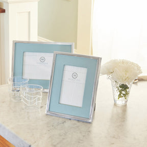 Mariposa Leather with Metal Border Frame
