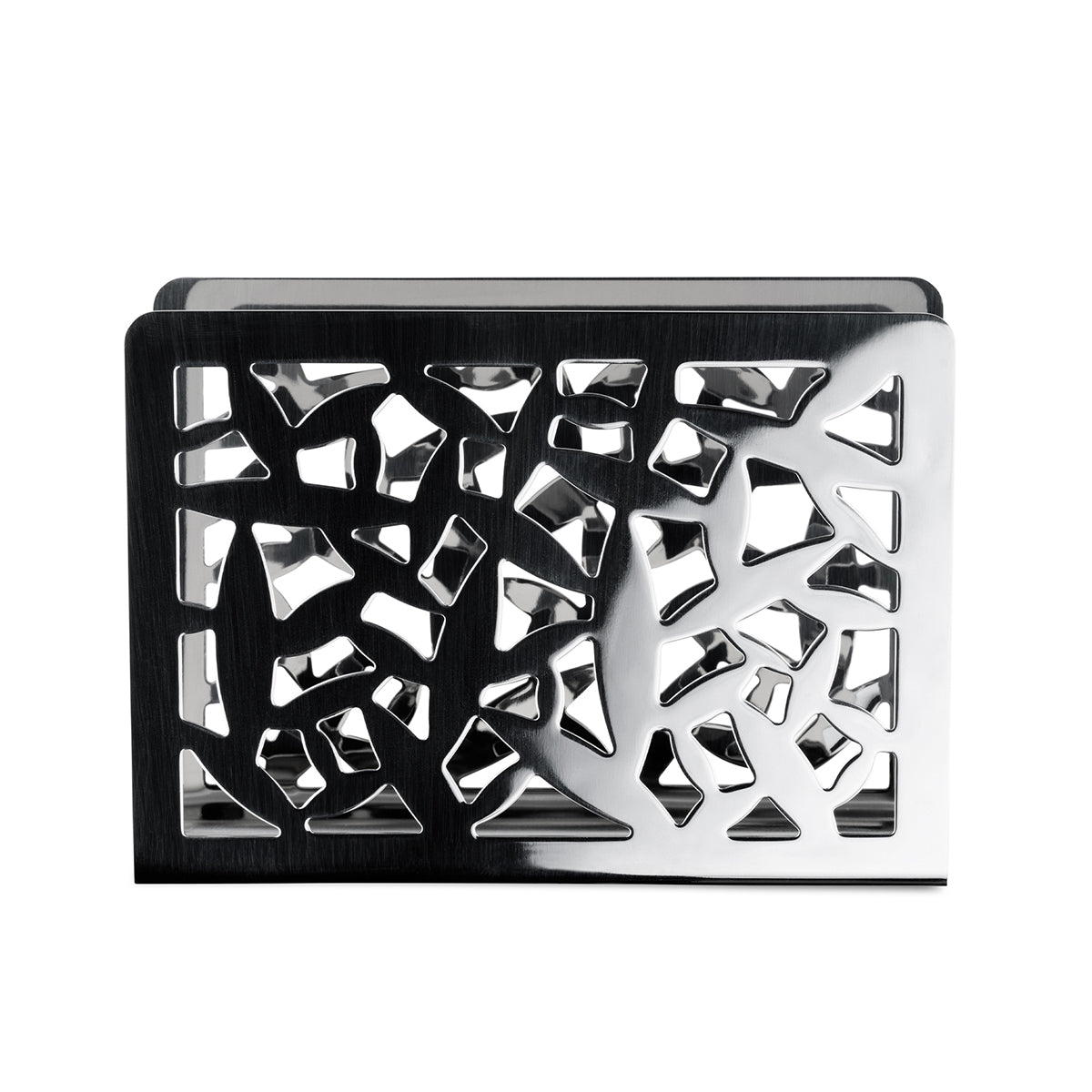 An image of Alessi Marta Sansoni Cactus! Stainless Steel Open Work Napkin Holder