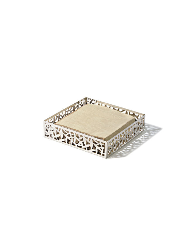 An image of Alessi Marta Sansoni Cactus! Flat Stainless Steel Napkin Holder