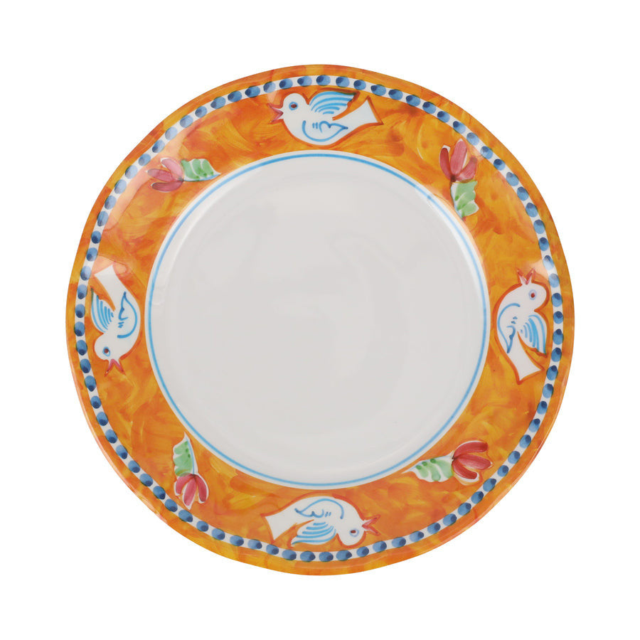 An image of Vietri Campagna Melamine Uccello Dinner Plate