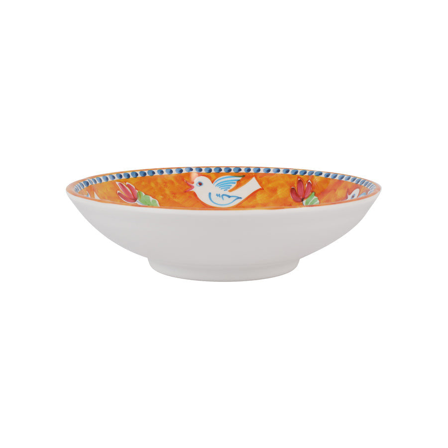 An image of Vietri Campagna Melamine Uccello Pasta Bowl