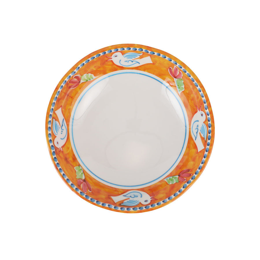 An image of Vietri Campagna Melamine Uccello Pasta Bowl