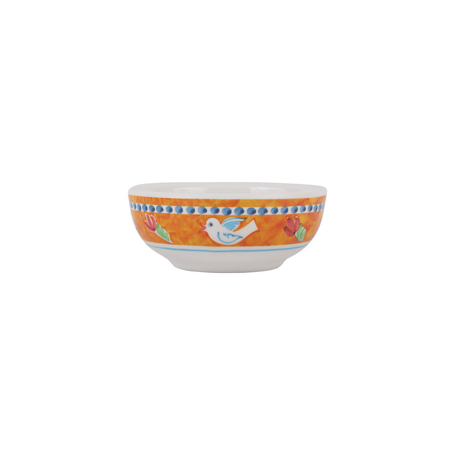 An image of Vietri Campagna Melamine Uccello Olive Oil Bowl