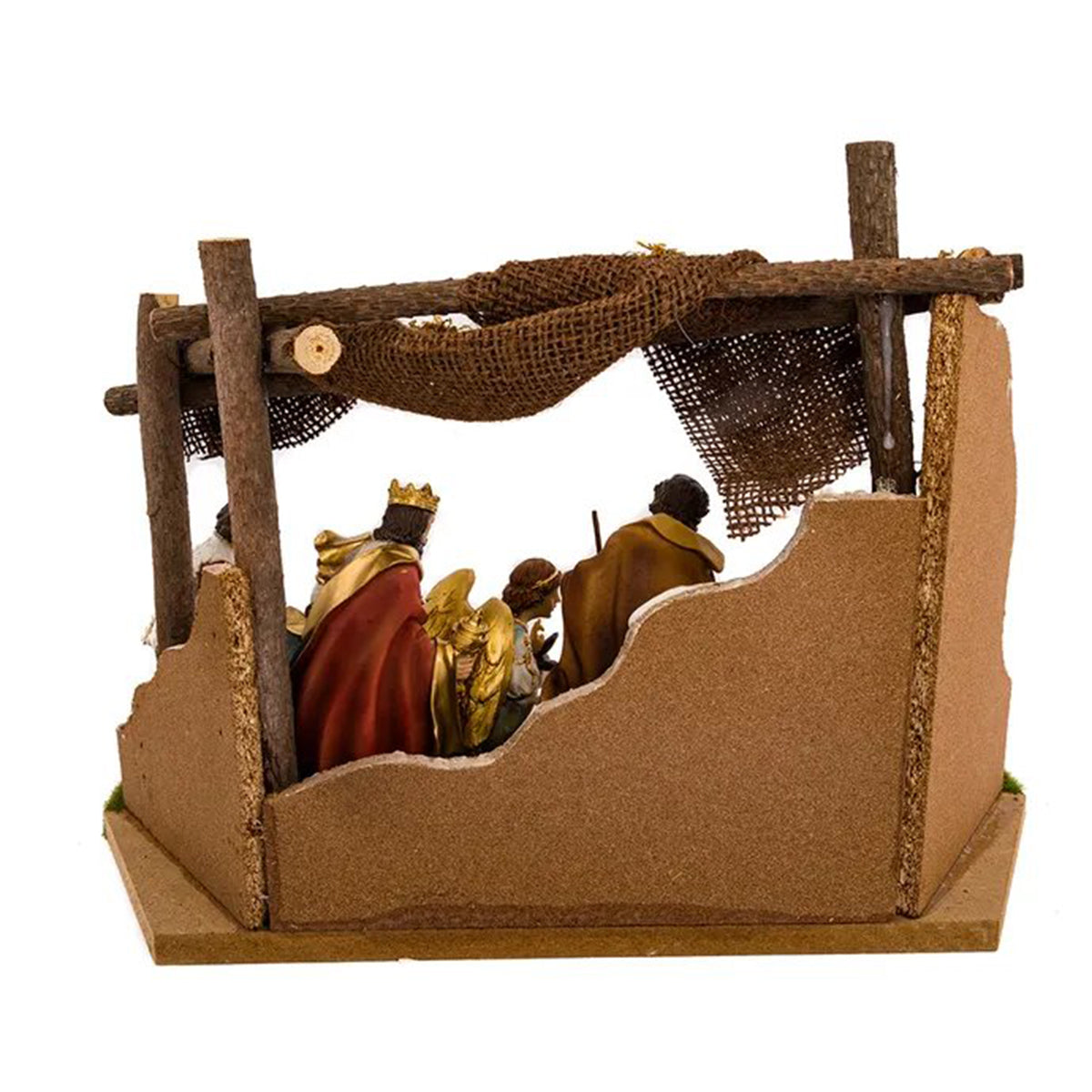 An image of Kurt Adler Nativity Set With Stable - Set of 12