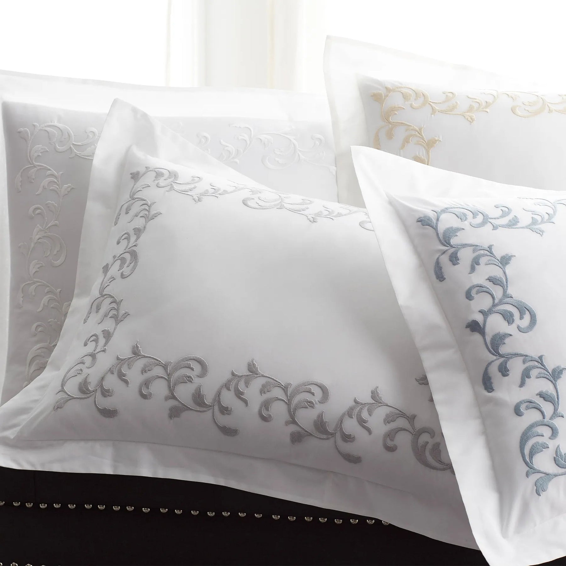 An image of Scandia Home San Remo Embroidered Percale Sham