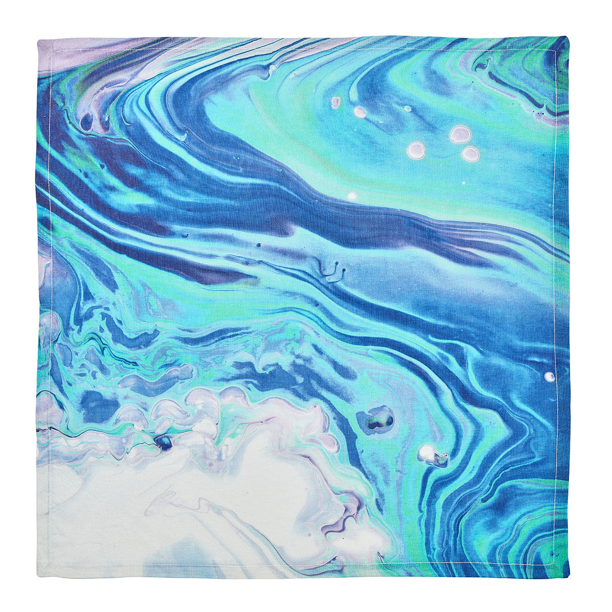 An image of Kim Seybert Splash Napkin - Blue/Seafoam