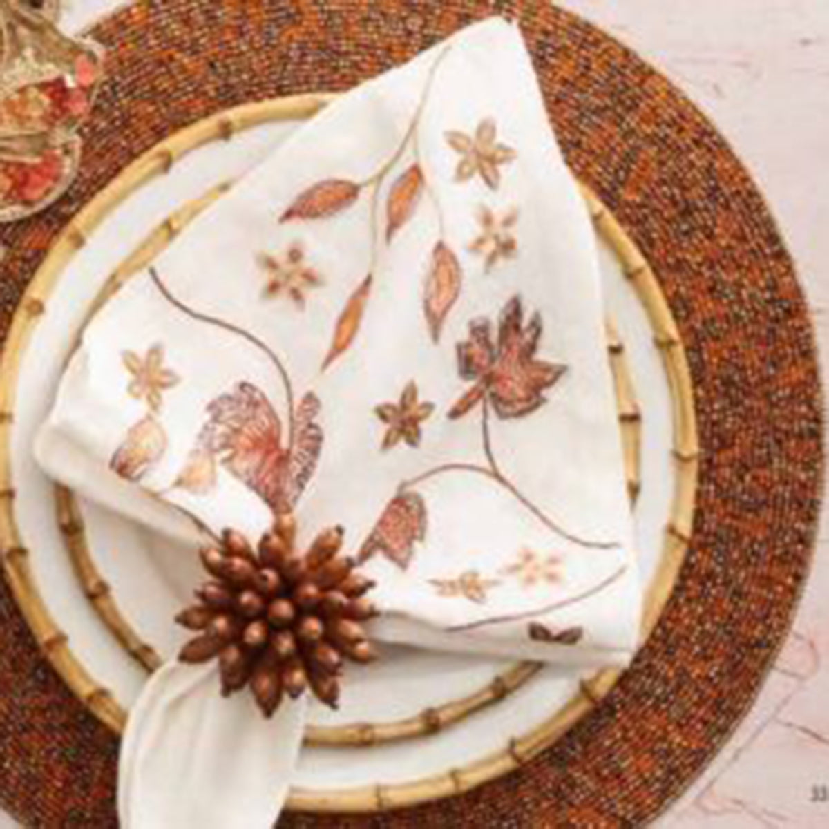 An image of Kim Seybert Maple Hues Napkin - Set of 4