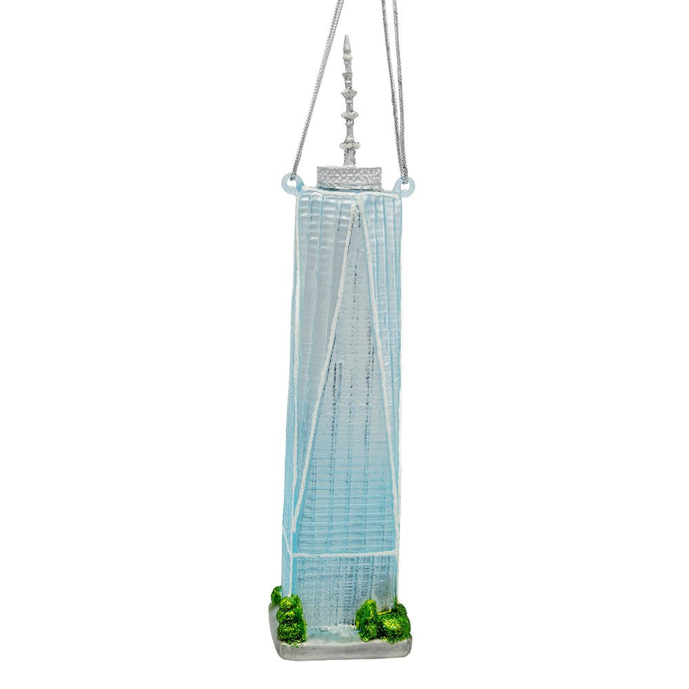 An image of Kurt Adler 6.5" Noble Gems One World Trade Center Ornament