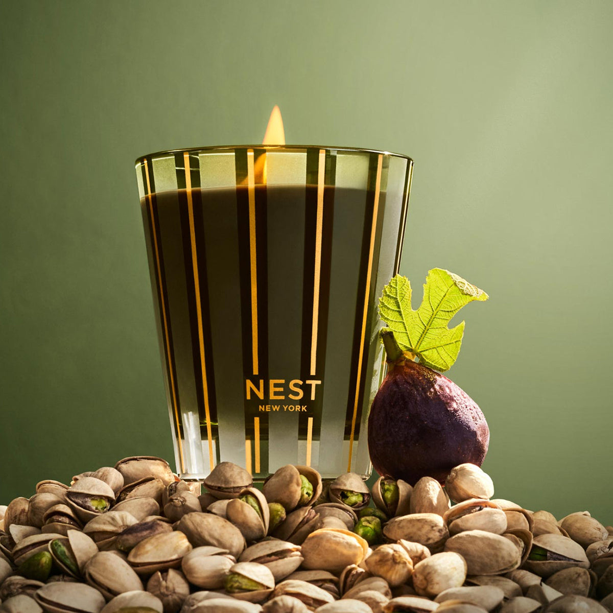 An image of Nest Fragrances Pistachio & Wild Fig Classic Candle 8.1 oz