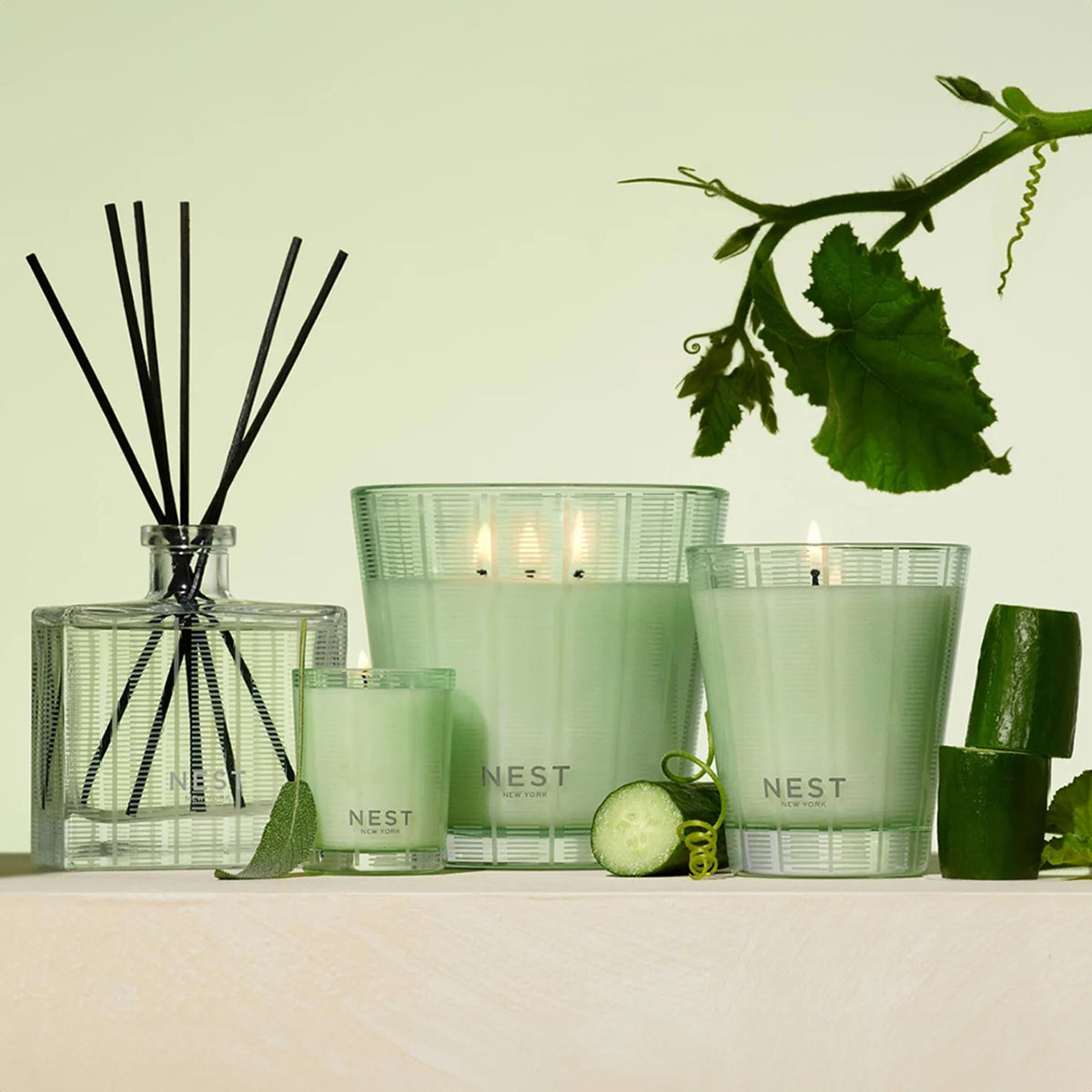 Nest Fragrances Cucumber and White Sage Votive Candle 2.0 oz