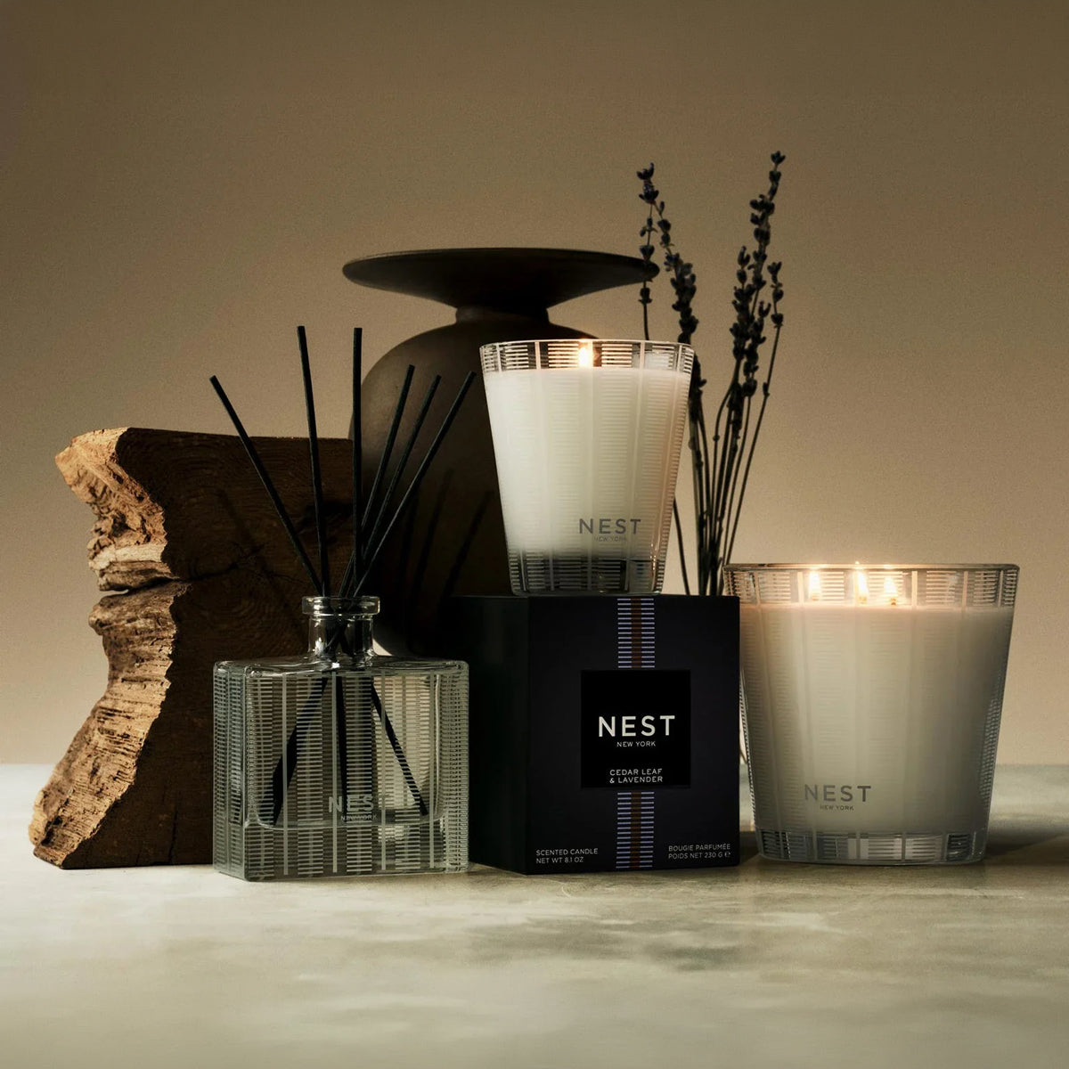 Nest Fragrances Cedar Leaf & Lavender 3-Wick Candle 21.2 oz