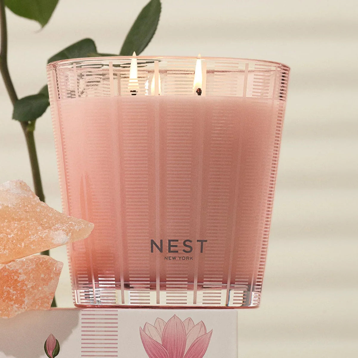An image of Nest Fragrances Himalayan Salt & Rosewater 3-Wick Candle 21.2 oz