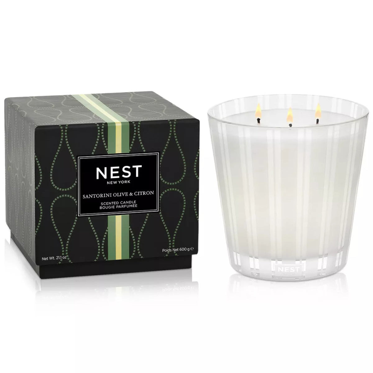 An image of Nest Fragrances Santorini Olive & Citron 3-Wick Candle 21.2 oz