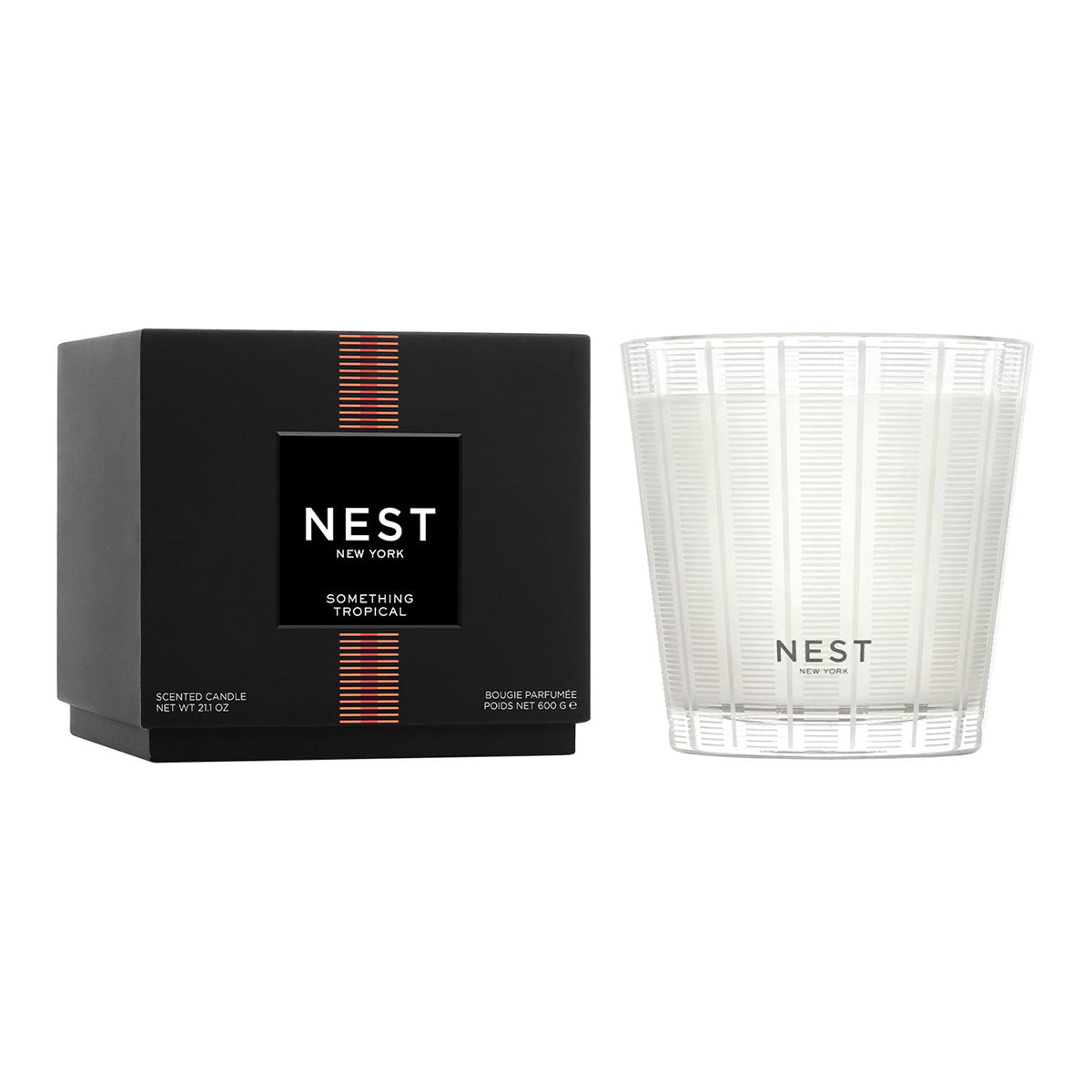 An image of Nest Fragrances Something Tropical 3 Wick Candle - 21.2 oz