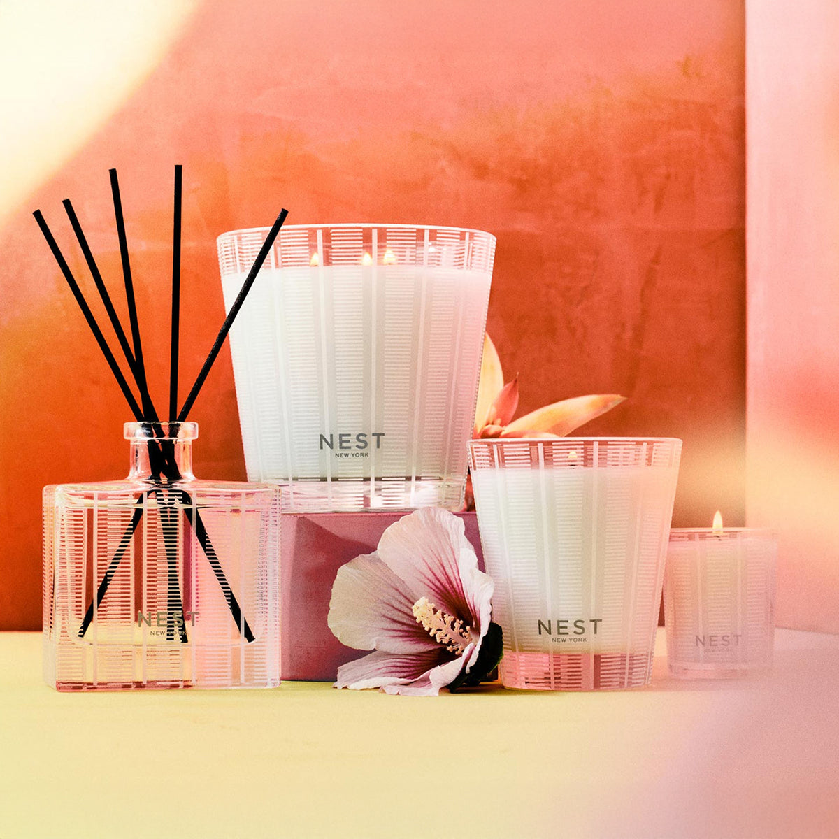 An image of Nest Fragrances Something Tropical 3 Wick Candle - 21.2 oz