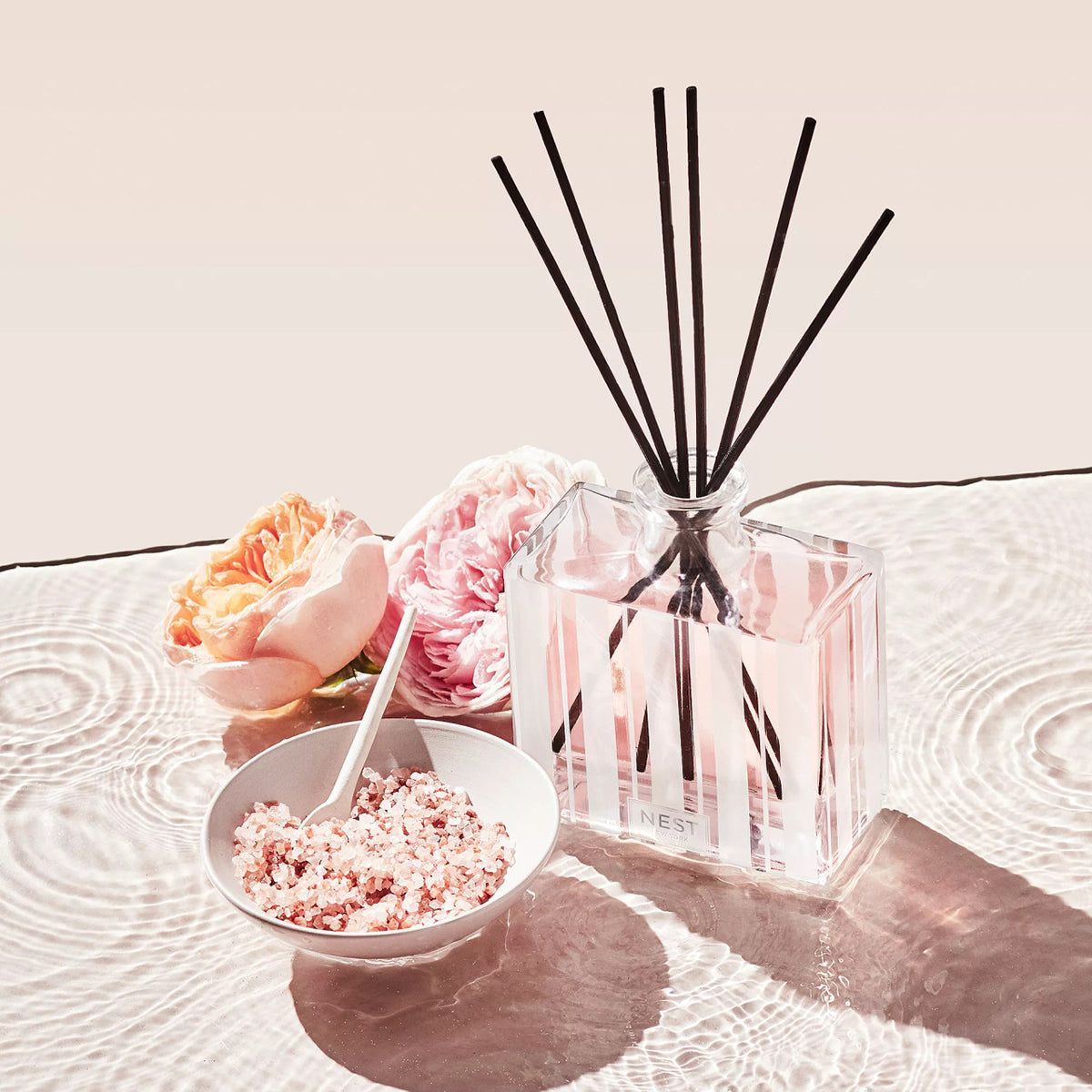 An image of Nest Fragrances Himalayan Salt & Rosewater Reed Diffuser 5.9 fl oz