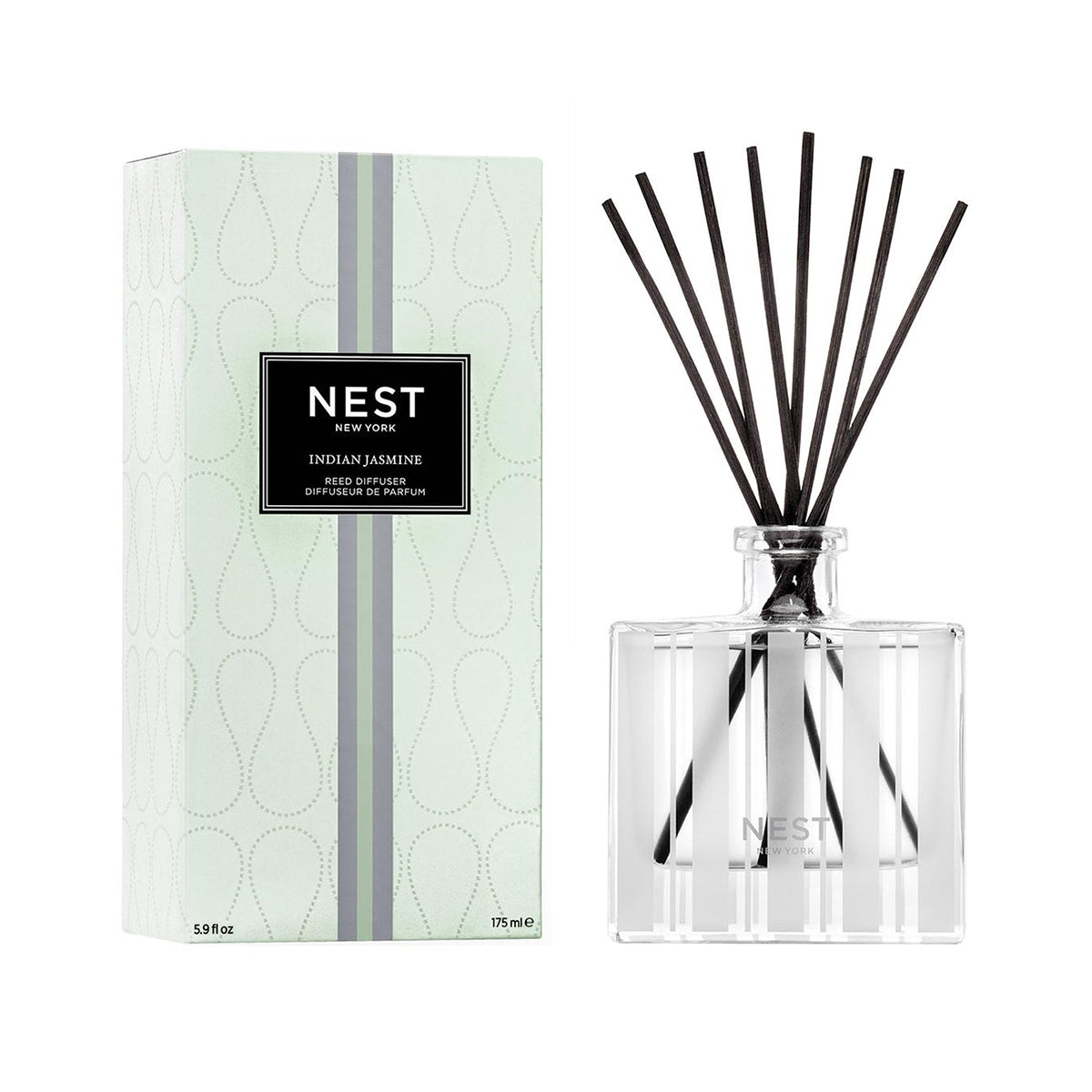 An image of Nest Fragrances Indian Jasmine Reed Diffuser 5.9 fl oz