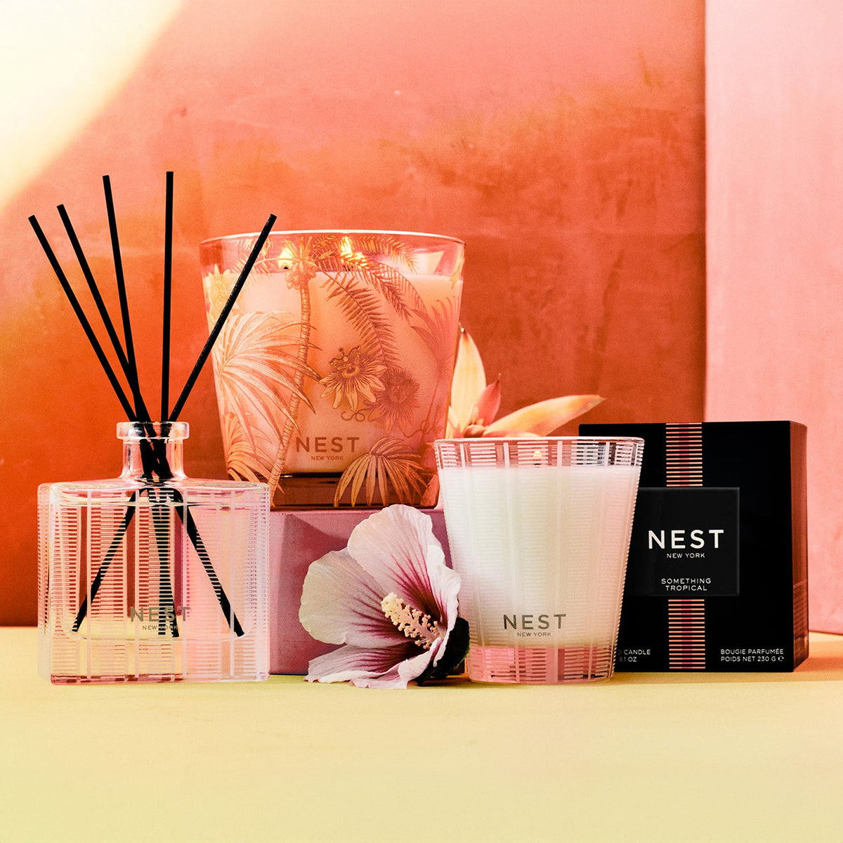 An image of Nest Fragrances Something Tropical Reed Diffuser - 5.9 fl.oz / 175 ml