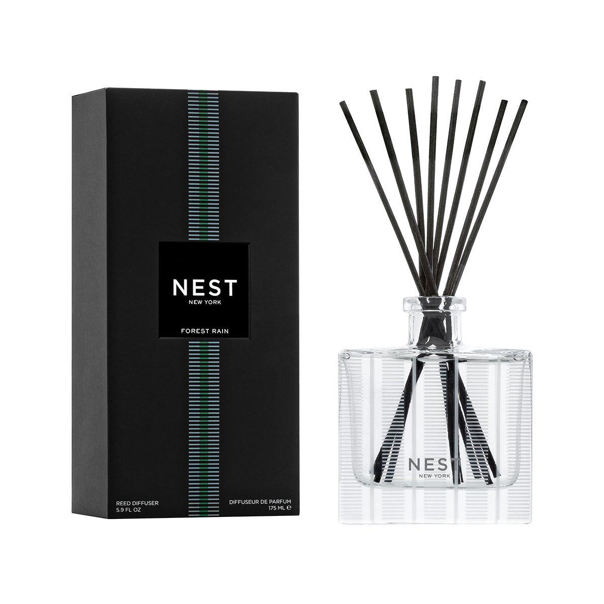 An image of Nest Fragrances Forest Rain Reed Diffuser 5.9 fl.oz