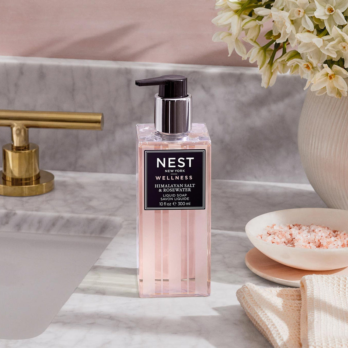 Nest Fragrances Himalayan Salt & Rosewater Liquid Soap 10 fl oz