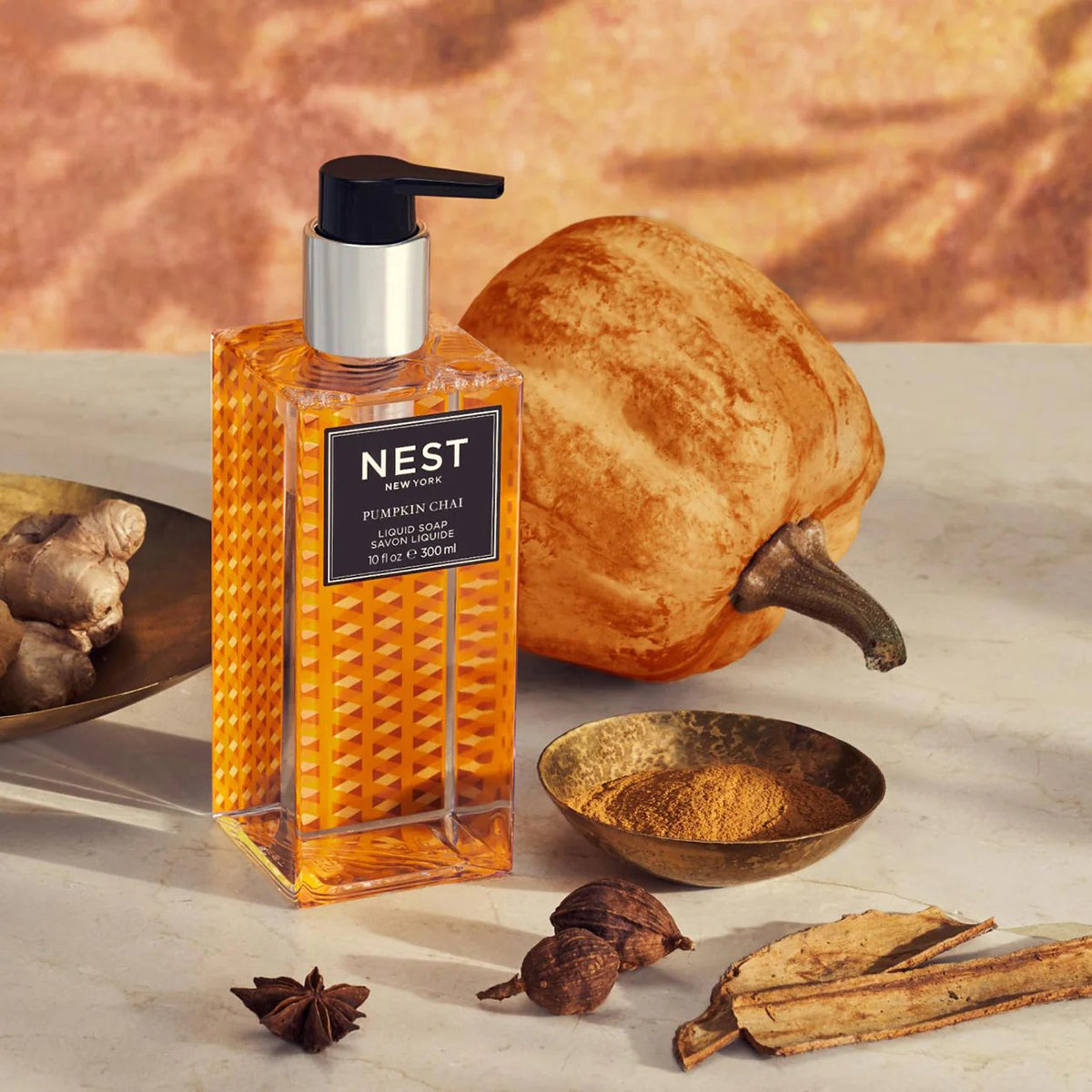 An image of Nest Fragrances Pumpkin Chai Liquid Soap 10 fl oz