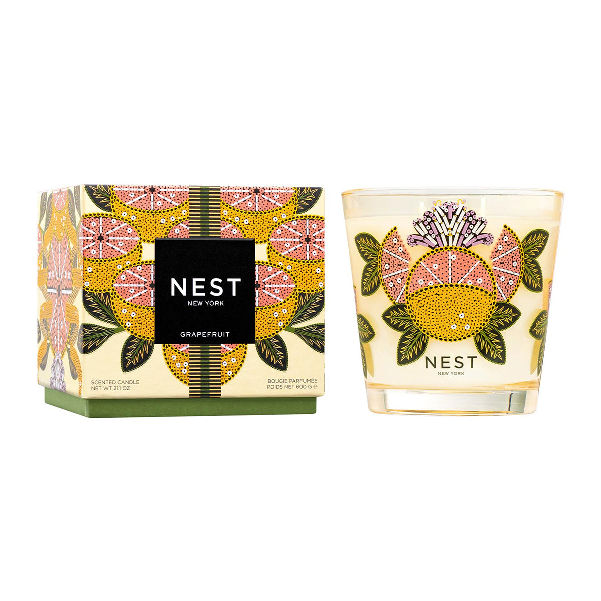 Nest Fragrances Grapefruit Decorative 3-Wick Candle 21.2 oz