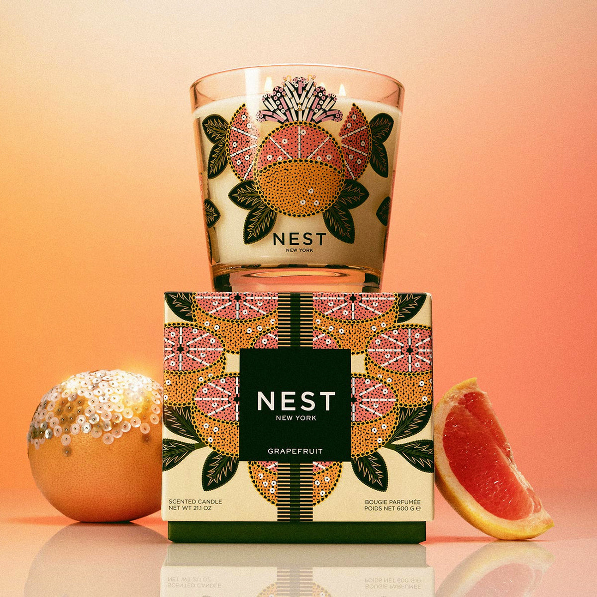 Nest Fragrances Grapefruit Decorative 3-Wick Candle 21.2 oz