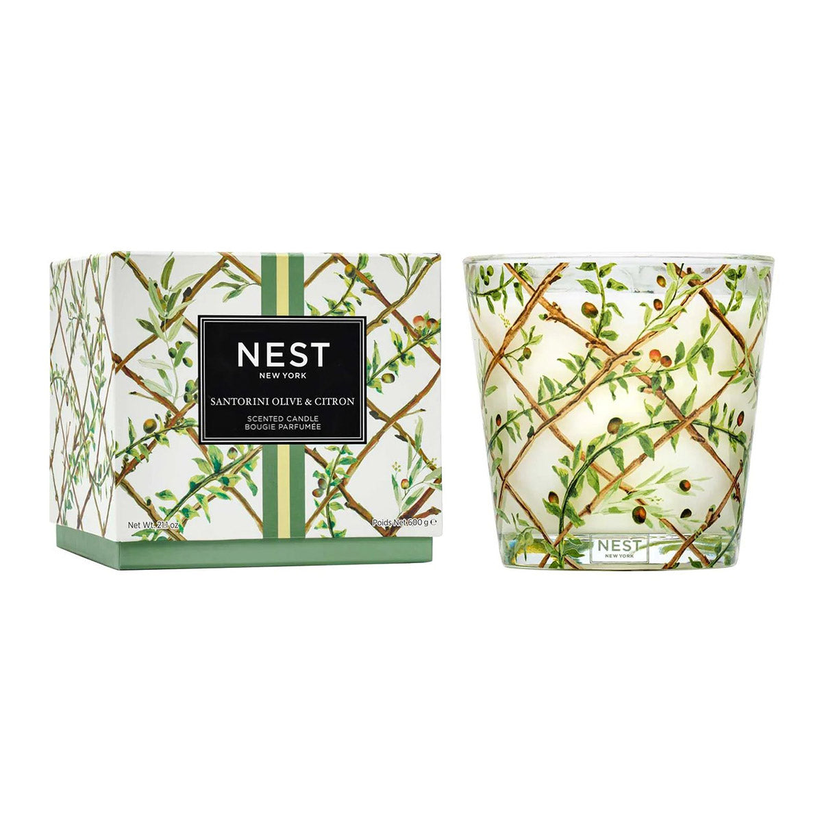 Nest Fragrances Santorini Olive & Citron 3-Wick Candle 21.2 oz