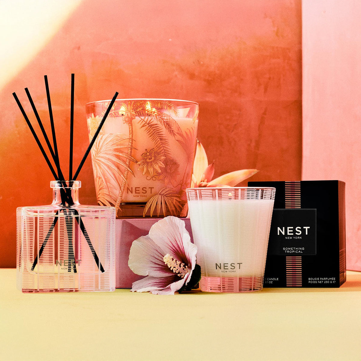 An image of Nest Fragrances Something Tropical Specialty 3 Wick Candle -21.2 oz