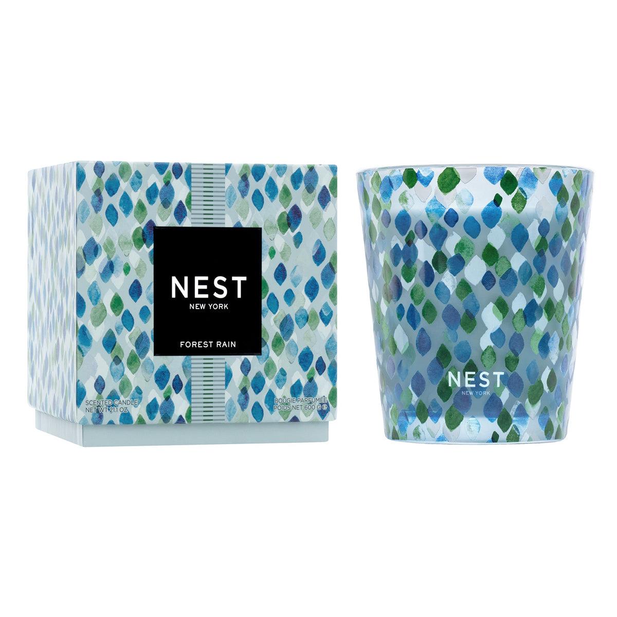 An image of Nest Fragrances Forest Rain 3-Wick Candle 21.2 oz