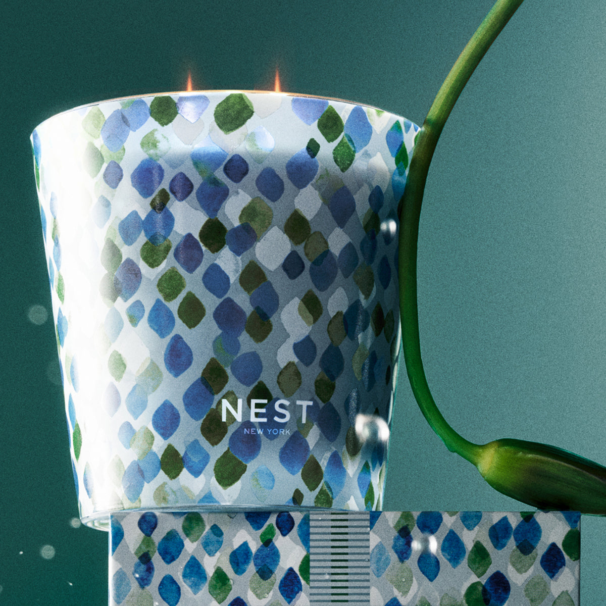 An image of Nest Fragrances Forest Rain 3-Wick Candle 21.2 oz
