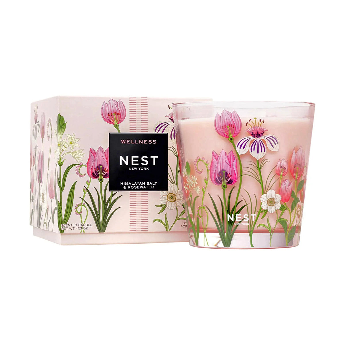 An image of Nest Fragrances Himalayan Salt & Rosewater Decorative Luxury Candle 47.3 oz