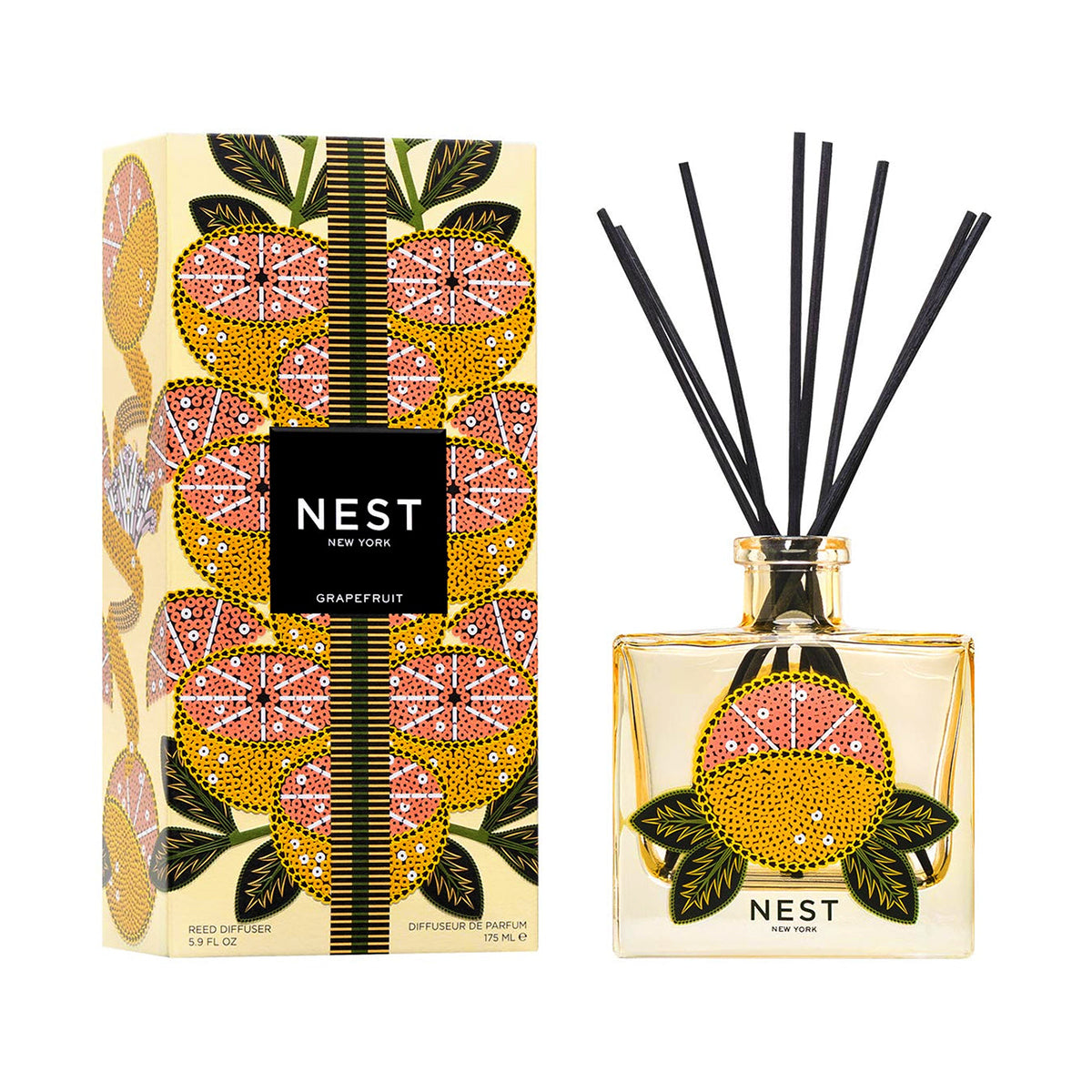 Nest Fragrances Grapefruit Decorative Reed Diffuser 5.9 fl.oz./175 ml
