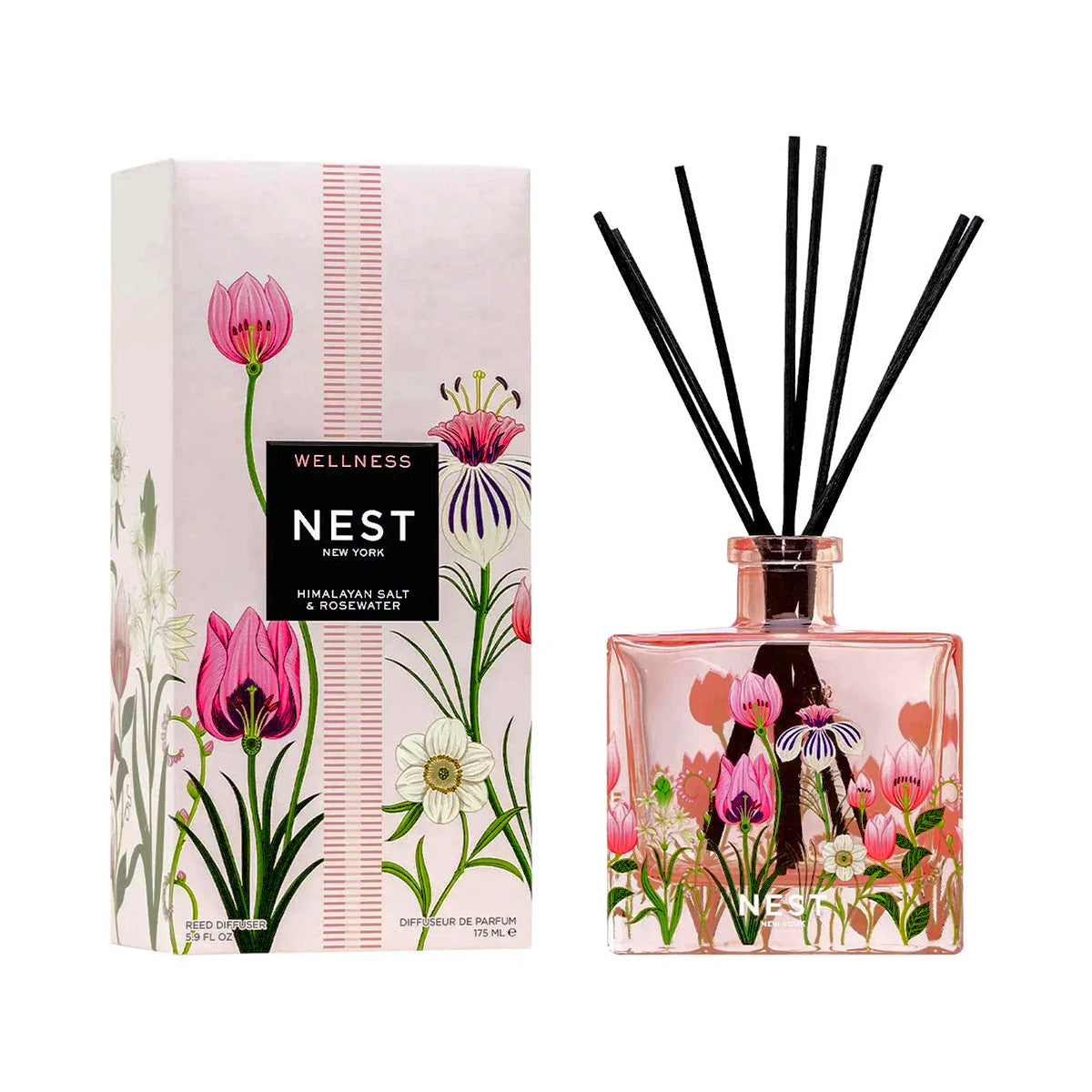 An image of Nest Fragrances Himalayan Salt & Rosewater Decorative Reed Diffuser 5.9 fl.oz./175 ml