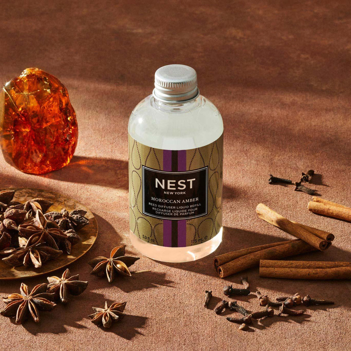 Nest Fragrances Moroccan Amber Reed Diffuser Refill 5.9 fl oz