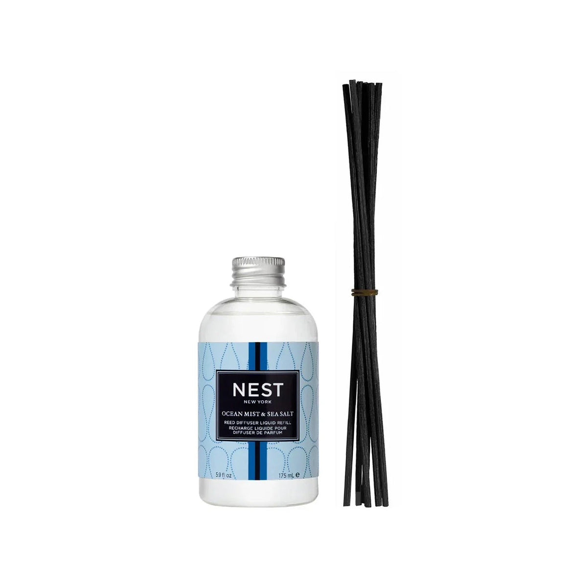 An image of Nest Fragrances Ocean Mist & Sea Salt Reed Diffuser Refill 5.9 fl oz