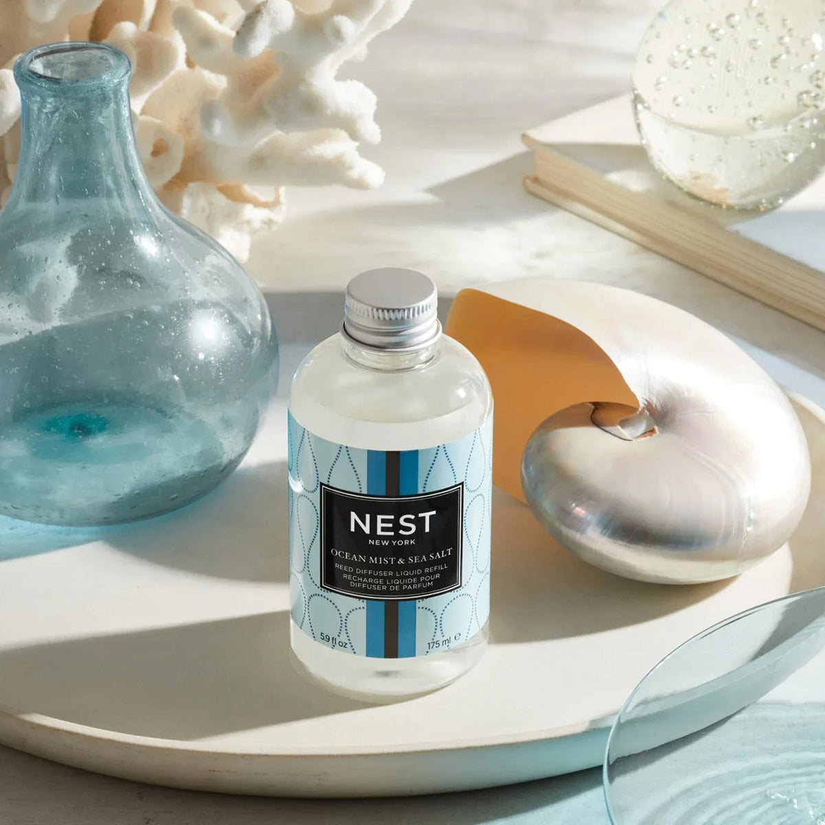 Nest Fragrances Ocean Mist & Sea Salt Reed Diffuser Refill 5.9 fl oz
