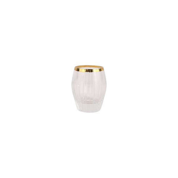 An image of Vietri Natalia Liquor Glass - Gold