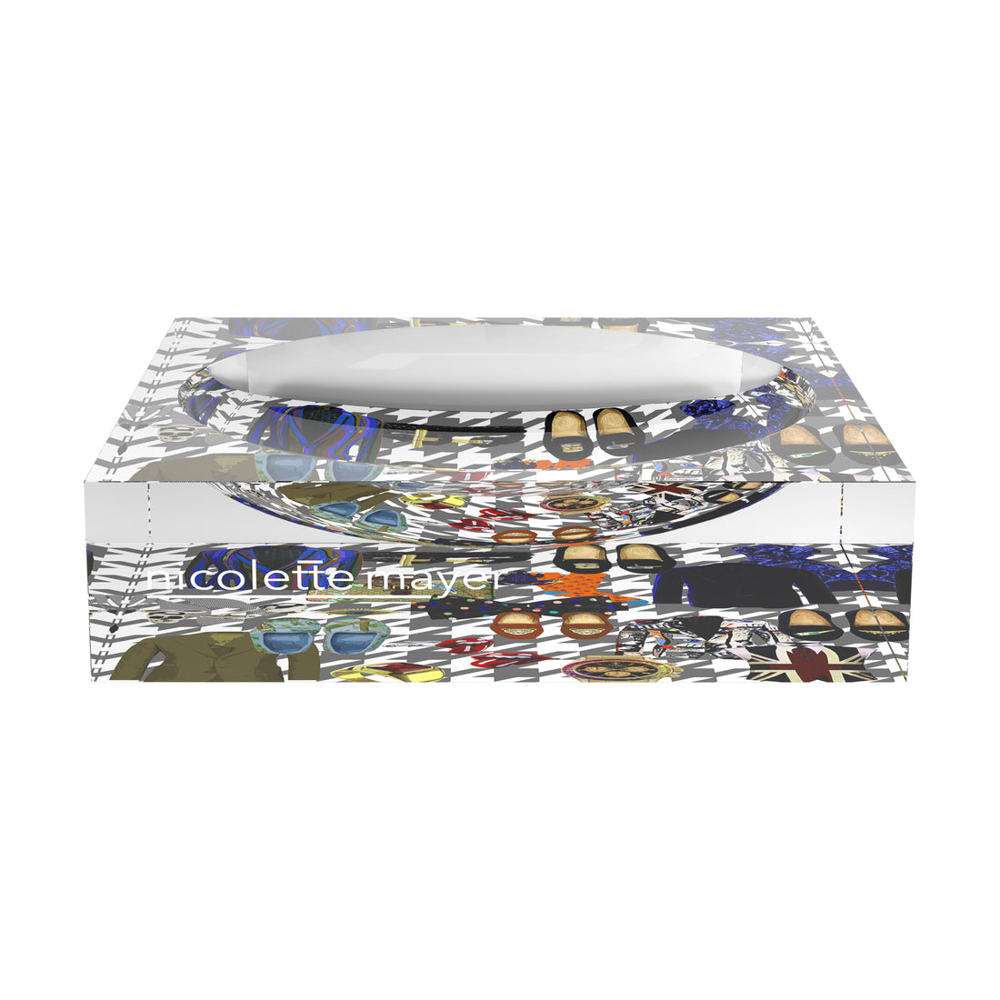 An image of Nicolette Mayer Bougie Men Metal Acrylic Candy Tray