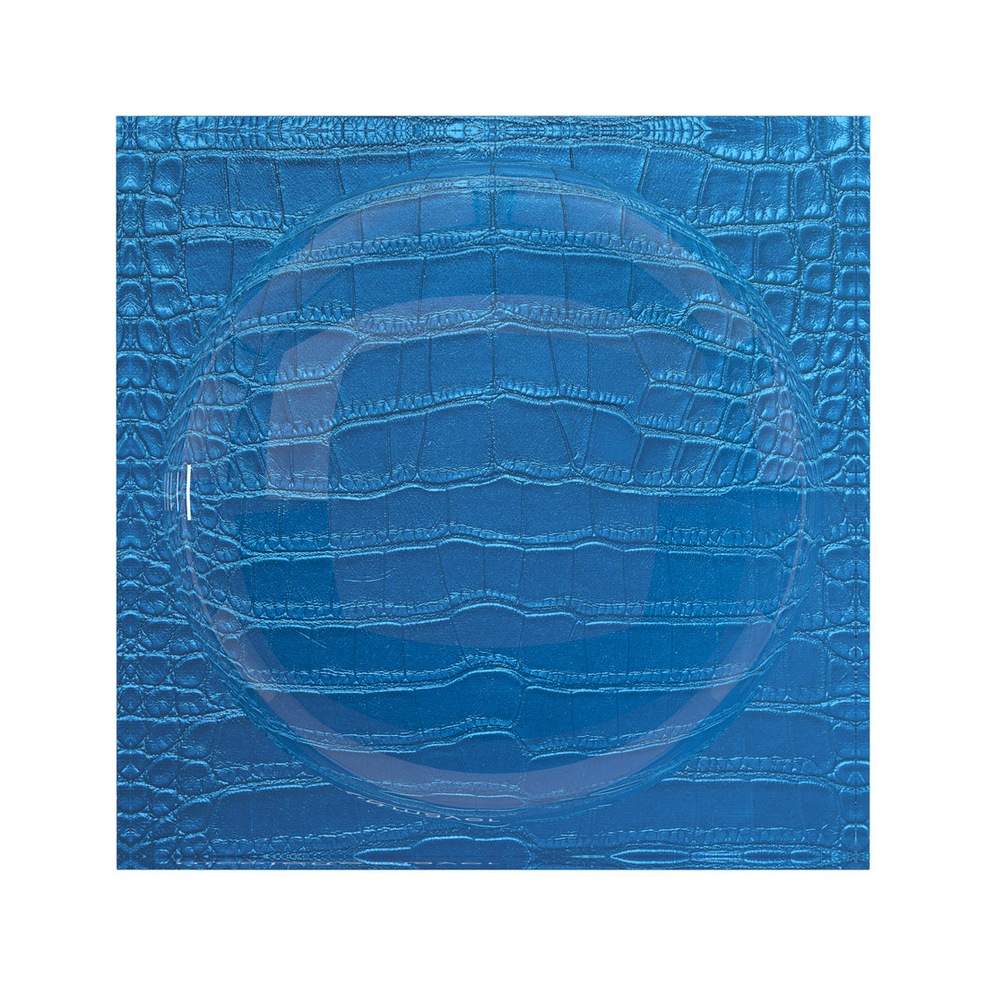 An image of Nicolette Mayer Crocodile Kyoto Blue Acrylic Candy Tray