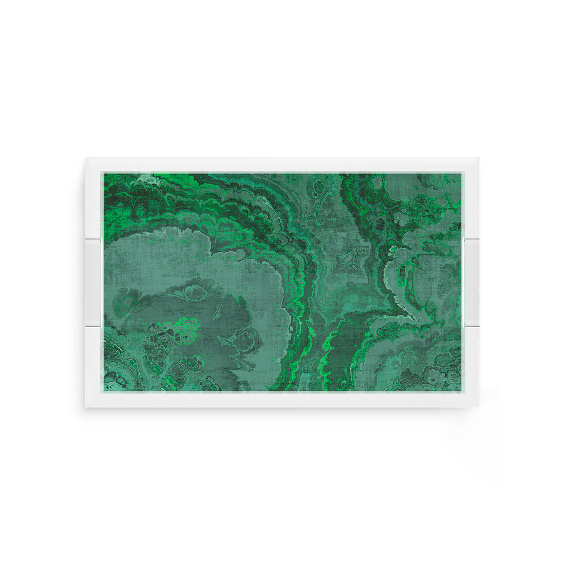 An image of Nicolette Mayer Agate Malachite Acrylic Vanity Tray