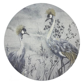 Nicolette Mayer Crested Crane Round Pebble Placemat