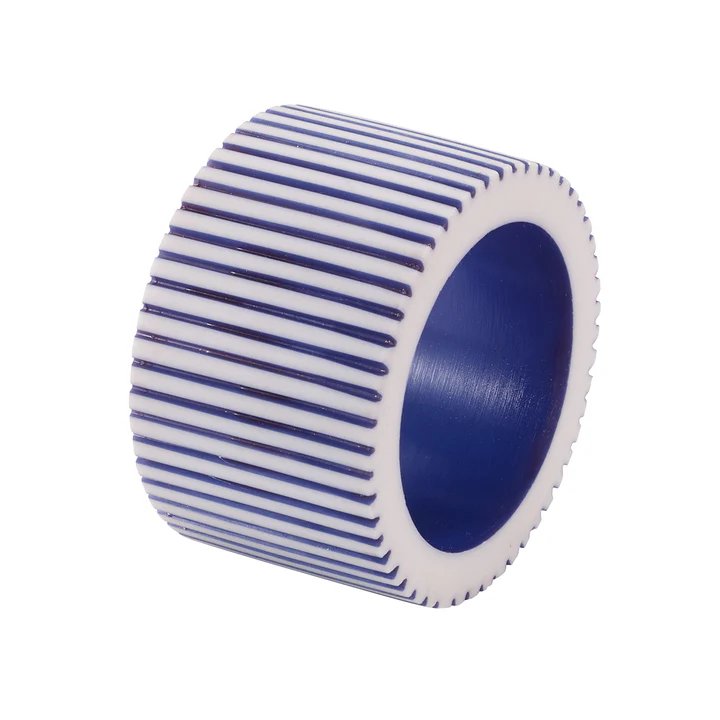 An image of Bodrum Pinstripe Set of 4 Napkin Ring