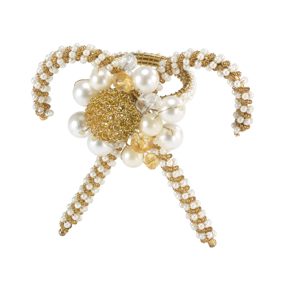 Bodrum Candy Cane Napkin Ring - Set of 4