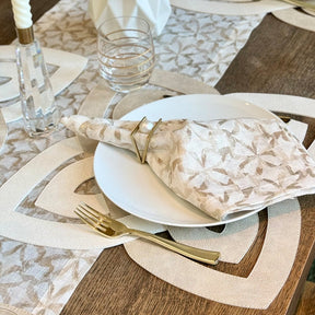 Bodrum Floating Pearl Set of 4 Napkin Ring
