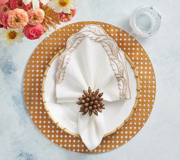 Kim Seybert Florett Napkin Ring - Set of 4