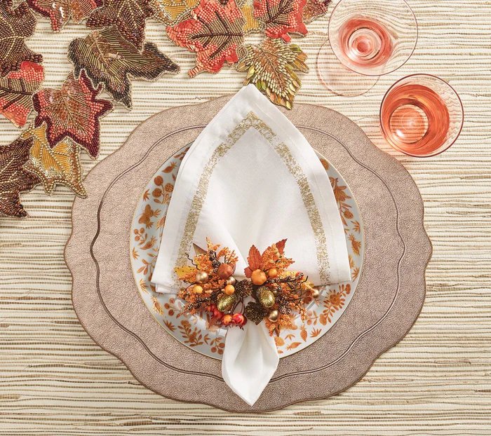 Kim Seybert Fall Frolic Napkin Ring - Set of 4