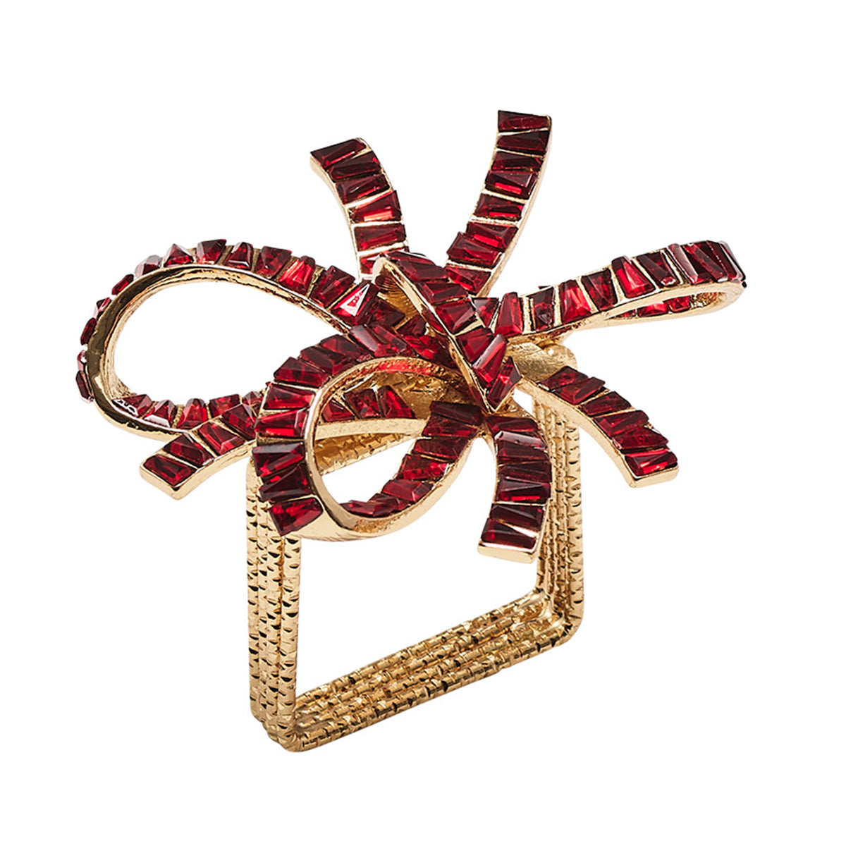 Kim Seybert Jeweled Bow Napkin Ring - Set of 4